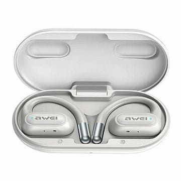 Awei AWEI T93 Bluetooth 5.4 slušalke, bele, odprte (OWS)