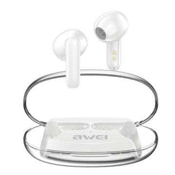 Awei AWEI T85 Bluetooth 5.3 slušalke TWS z ENC, bele