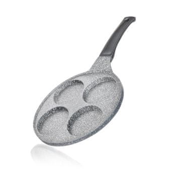 Banquet Ponev za palačinke 26 cm, 4 palačinke, nelepljiva površina GRANITE Grey