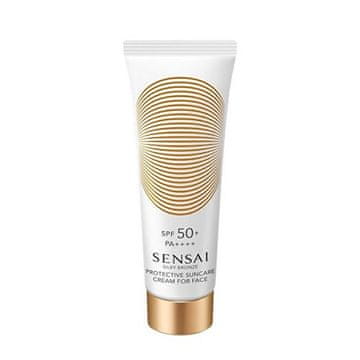 Sensai Zaščitna krema za obraz SPF 50+ Silky Bronze (zaščitna krema za sončenje za obraz) 50 ml