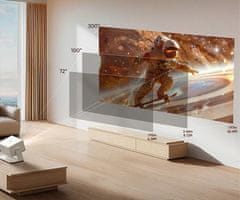 Byintek VEVSHAO A16 prenosni projektor, LED, Bluetooth, 4K UHD, USB, HDMI, AUX, bel