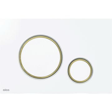 Alca Plast Kontrolni gumb Alcaplast TANEK BELO/ZLATO (PAKET=25 KOSOV) M775