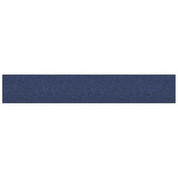 Vidaxl Stenska glavna postelja 12 szt. Modra 90 x 15 cm blago