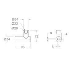 Ramon Soler RS-372602OC DRŽALO TUŠ ROČKE