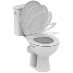 Ideal Standard WC školjka Kombinirani WC komplet IS Ullysse HORIZONTAL, VKLJUČNO Z MEHKIM ZAPRTIM SEDEŽEM W835701