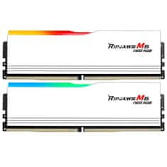 G.Skill Ripjaws M5 Neo RGB pomnilnik, 32GB (2x16GB), DDR5, bel (F5-6000J3636F16GX2-RM5NRW)