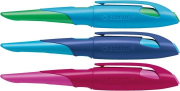 Stabilo EASYbirdy NALIVNO PERO turq/pink Ergonomsko nalivno pero za LEVO ROKO