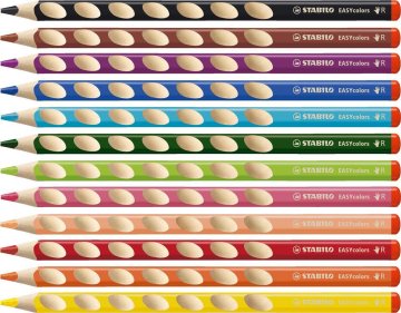 Stabilo EASYcolor barvica ORANŽ D Ergonomska barvica za DESNO ROKO