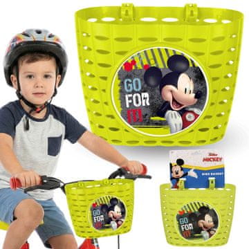 Disney DISNEY Mickey Mouse Košara za krmilo za otroke, košara za fante za kolesa in skuterje 20x15x16 cm