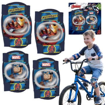 MARVEL COMICS MARVEL Avengers Kolenske in komolčne ščitnike za otroke za kolesa, skuterje in rolerje