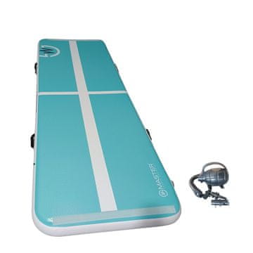 Master Napihljiva podloga Master Airtrack 400 x 100 x 10 cm - modrozelena - bela