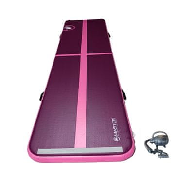 Master Napihljiva podloga Master Airtrack 400 x 100 x 10 cm - vijolično-roza