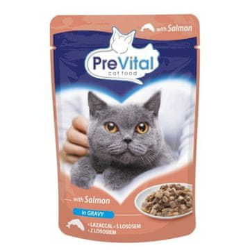 PreVital PREVITAL Salmon in gravy - mokra hrana za mačke - 100g