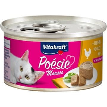 Věka VITAKRAFT POESIE mousse piščanec – mokra hrana za mačke – 85 g