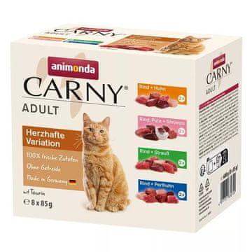 Animonda ANIMONDA Carny Adult Mix - mokra hrana za mačke - 8x85g