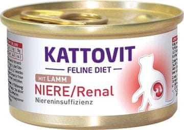 Kattovit KATTOVIT Feline Diet Niere/Renal Jagnjetina - Mokra hrana za mačke - 85g
