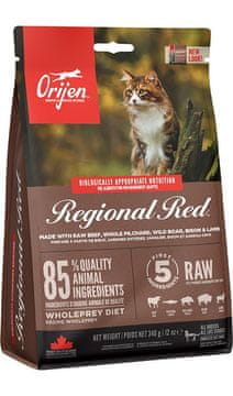 Orijen ORIJEN Regional Red Cat suha hrana za mačke, govedina, divjačina, jagnjetina, 340 g