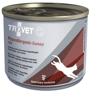 Trovet TROVET Hypoallergenic TRD mokra hrana za mačke s puranom, 200g