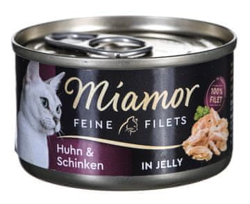 Miamor MIAMOR Feine Filets Mokra hrana za mačke, piščanec s šunko, 100g