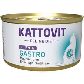 Kattovit KATTOVIT Feline Diet Gastro Duck, mokra hrana za mačke, 85 g