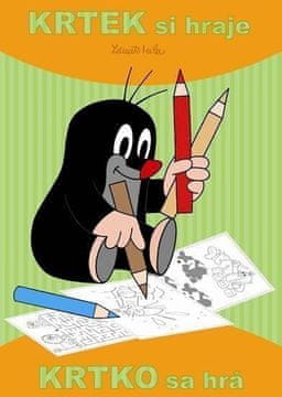 Akim barvna stran A4 Krtek se igra