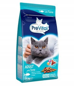 PreVital PREVITAL Adult Tuna - suha hrana za mačke - 1,4 kg
