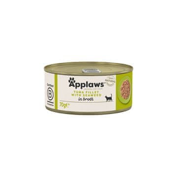 slomart APPLAWS Tuna fileti s morsko travo v brozgi - mokra mačja hrana - 70 g