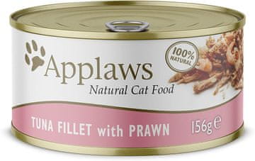Applaws Applaws Tuna s kozicami - mokra hrana za odrasle mačke, 156 g
