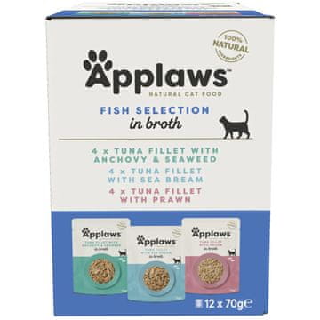 Applaws APPLAWS Mokra hrana za mačke Selection Multipack v brozgi - 12x70g
