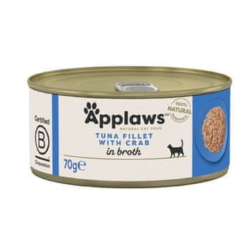 Applaws APPLAWS Tuna fillet with crab - mokra hrana za mačke - 70g