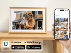 Arzopa D10, Digitalni foto okvir 10.1" (26 cm), 32GB, WiFi, zlat