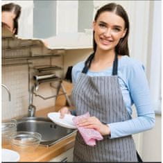 HOME & MARKER® Premium mikrovlaknena čistilna krpa, večkrat uporabna, pralna, 25x25 cm | WIPLY Roza