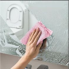 HOME & MARKER® Premium mikrovlaknena čistilna krpa, večkrat uporabna, pralna, 25x25 cm | WIPLY Roza