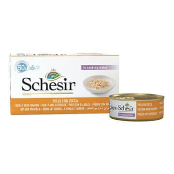 Schesir SCHESIR Piščančji fileti z bučo v omaki - mokra hrana za mačke - 6x50g