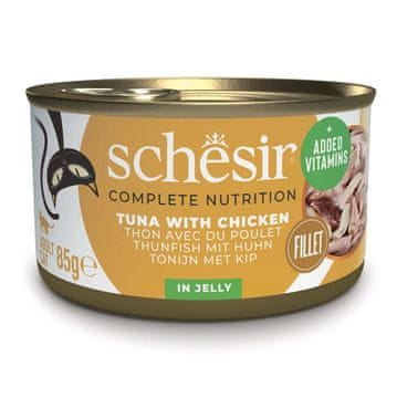 Schesir SCHESIR Tuna z piščancem v želeju: mokra hrana za mačke, 85g