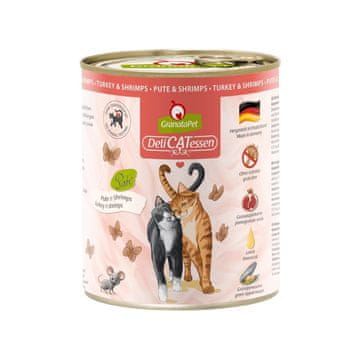 GranataPet Granatapet DeliCATessen puran in rakci - mokra hrana za mačke - 800g