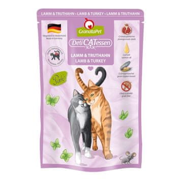 GranataPet GRANATAPET DeliCATessen - jagnjetina in puran za mačke, 85g