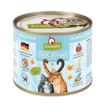 GranataPet Mokra hrana za mačke GRANATAPET DeliCATessen losos in puran - 200g