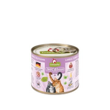 GranataPet GRANATAPET DeliCATessen Jagnjetina in puran - mokra hrana za mačke - 200g
