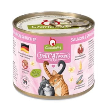 GranataPet GRANATAPET DeliCATessen losos in morski sadeži - mokra hrana za mačke - 200g
