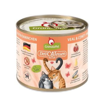GranataPet GRANATAPET DeliCATessen govedina in kunec - mokra hrana za mačke, 200 g