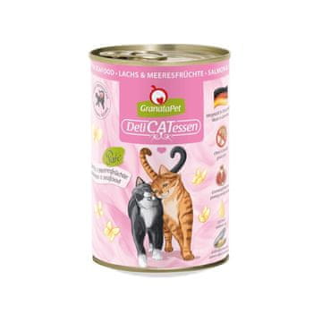GranataPet GRANATAPET DeliCATessen mokra hrana za mačke, losos in morski sadeži - 400g