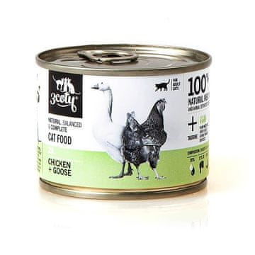 slomart 3COTTA Piščanec in gos - Mokra hrana za mačke, 180 g