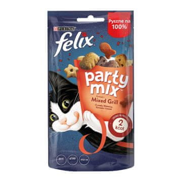 Felix PURINA Felix Party Mix Tvojih Okusov - Ribica & Piščanec, 60 g