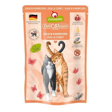 GranataPet Mokra hrana za mačke GRANATAPET DeliCATessen, s teletino in kunčjem, 85 g