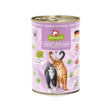 GranataPet GRANATAPET DeliCATessen Jagnjetina in puran - mokra hrana za mačke - 400g