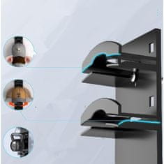 HOME & MARKER® Stenski organizator za kape, prostorsko varčen, enoslojni prikaz | CAPGRAM