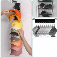 HOME & MARKER® Stenski organizator za kape, prostorsko varčen, enoslojni prikaz | CAPGRAM