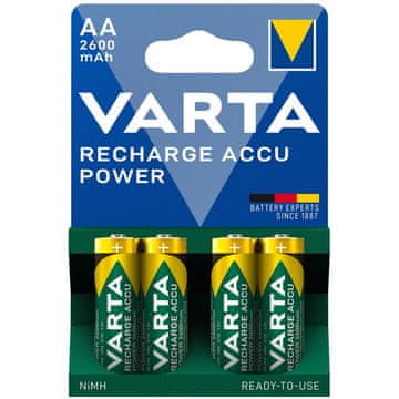 Varta Polnilna baterija AA 2600 mAh 4 paket