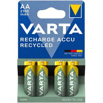 Varta Recycle Polnilna baterija AA 2100 mAh 4-str
